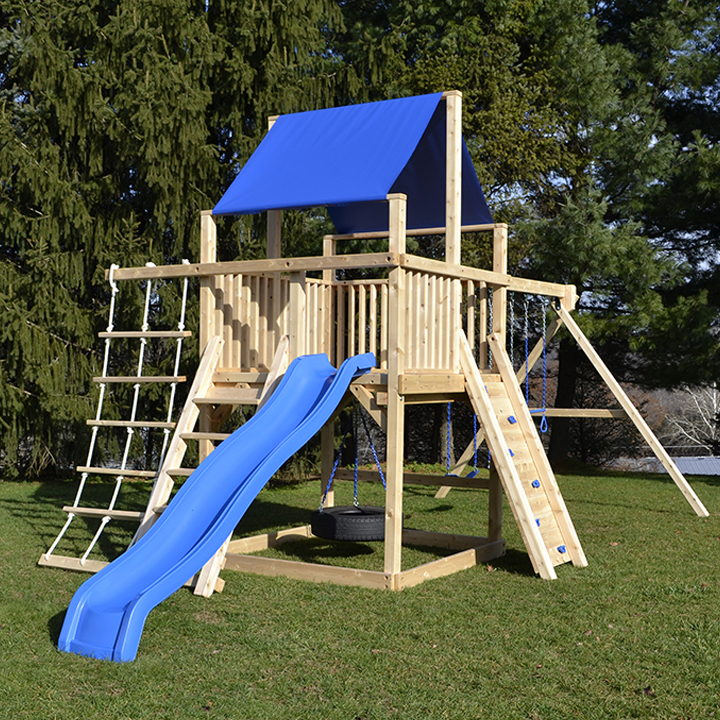 Cedar Swing Sets - The Bailey Climber Play Set