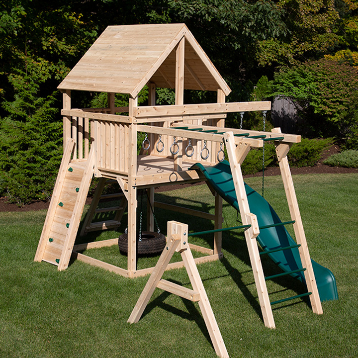 Bailey Space Saver w/ Options - Swing Sets - Triumph Play Systems