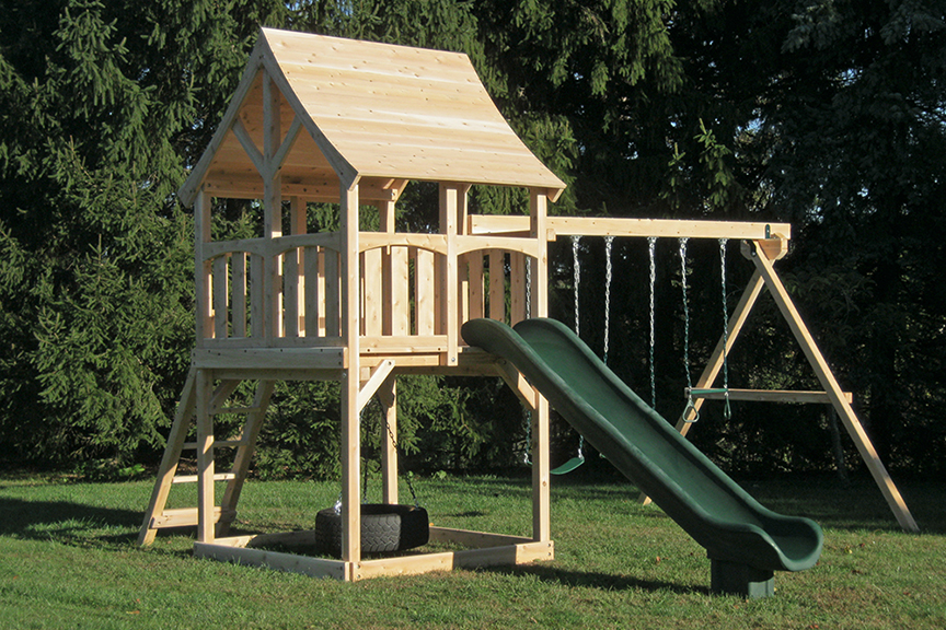 playhouse slide swing